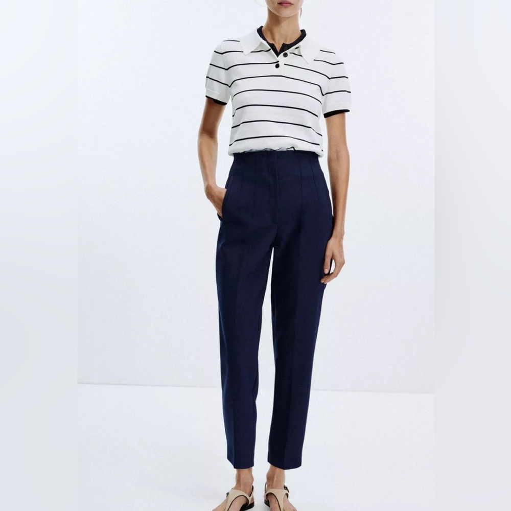 ZARA Elegant Navy Women's Pants
